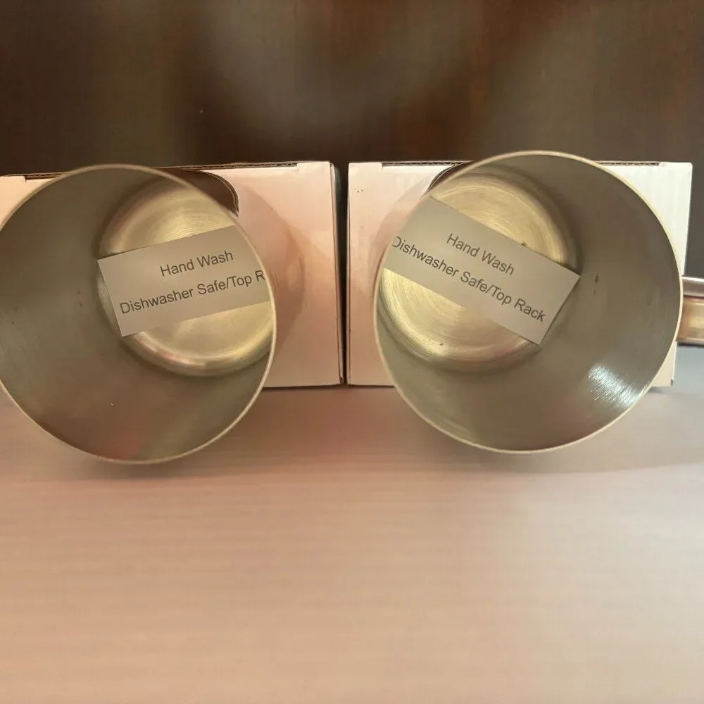 NIB: Set of 2 - Absolut Mule Vodka Copper Metal Cups Mugs 12 Oz Bar Drink